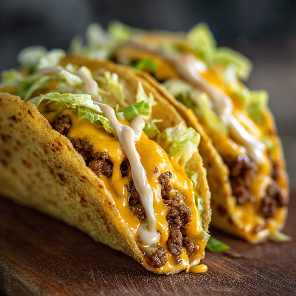 A taco with lettuce and cheese on top.
