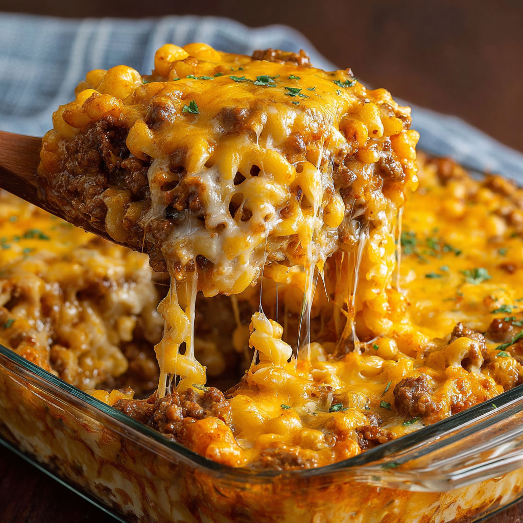 A close up of a casserole dish with a fork in it.