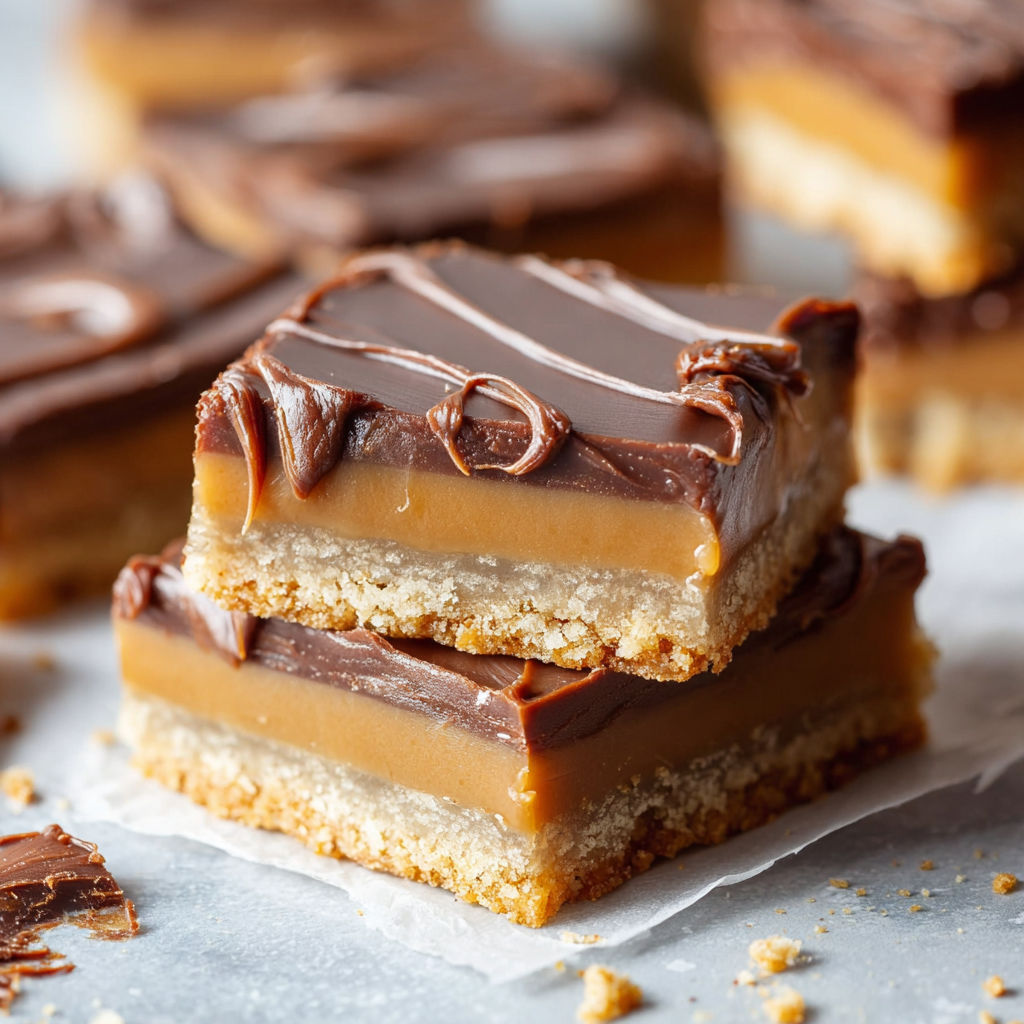 Biscoff Millionaires Shortbread.