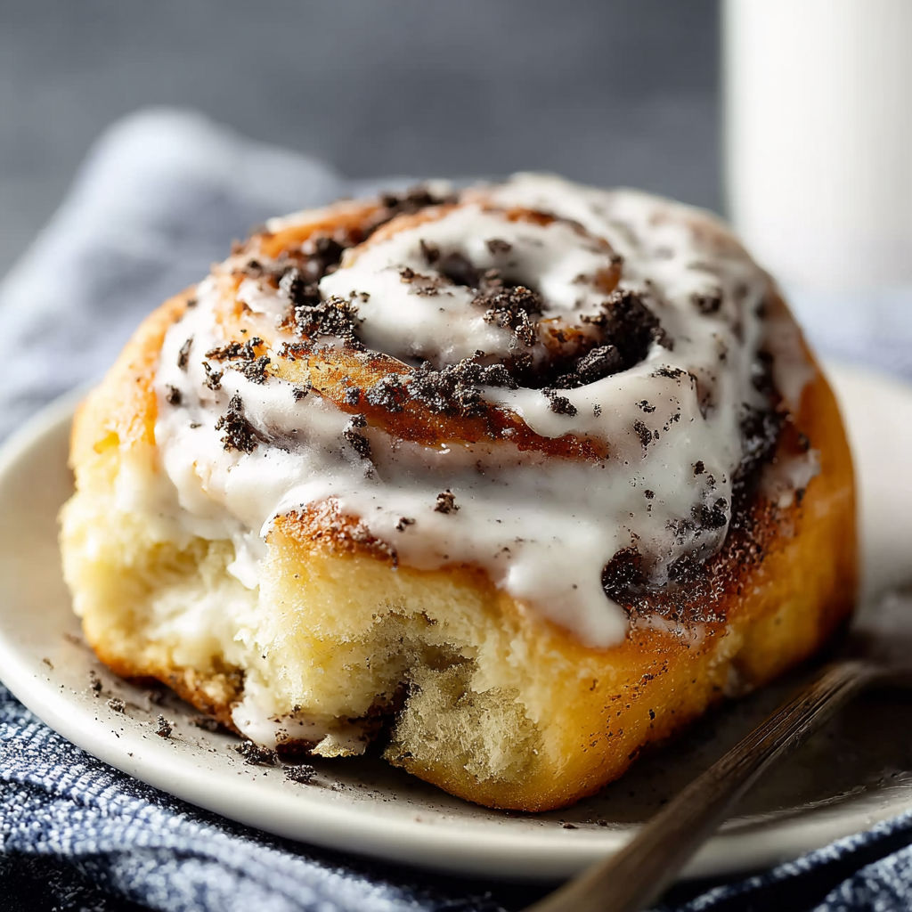 A plate with a pastry on it.