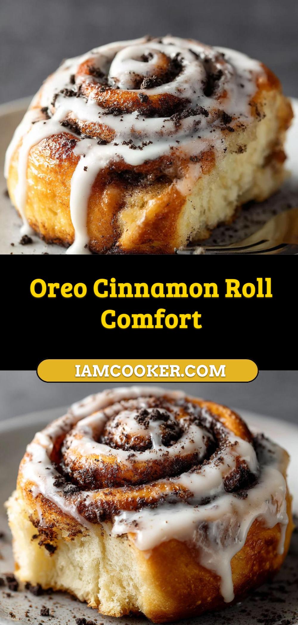 Oreo Cinnamon Roll Filled with Sweet Crunch and Spice - Iam Cooker