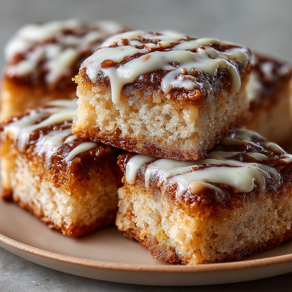 A plate of cake with white icing.