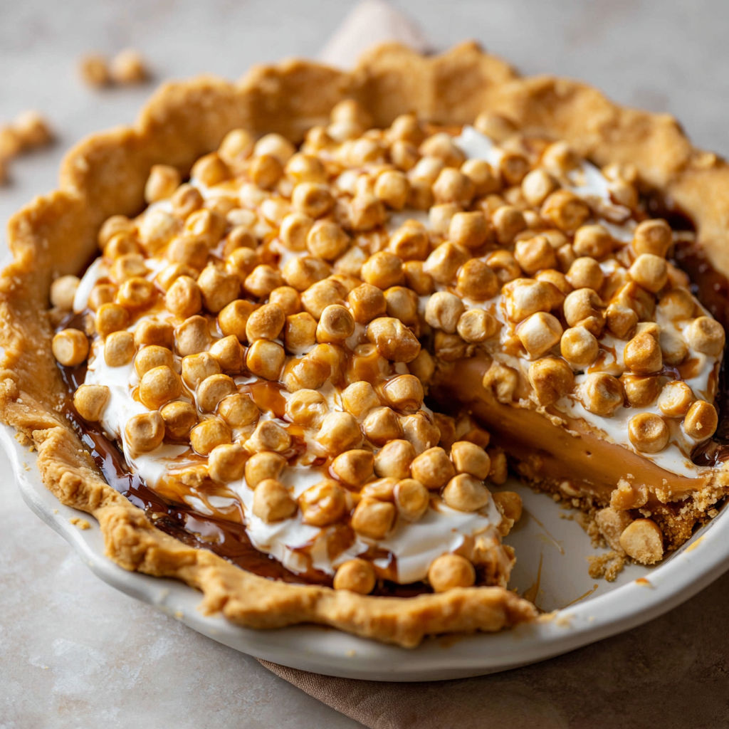 A slice of pie with a white topping.