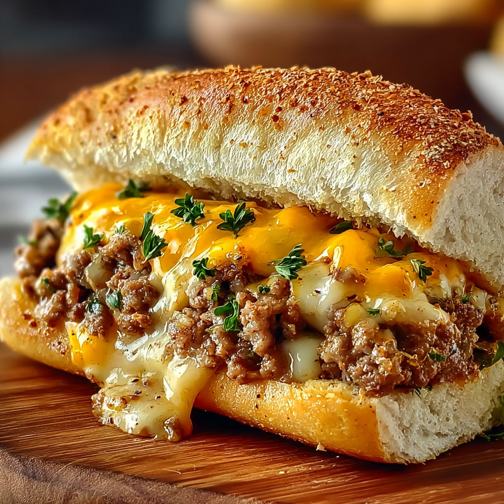 A New York Chopped Cheese Sandwich.