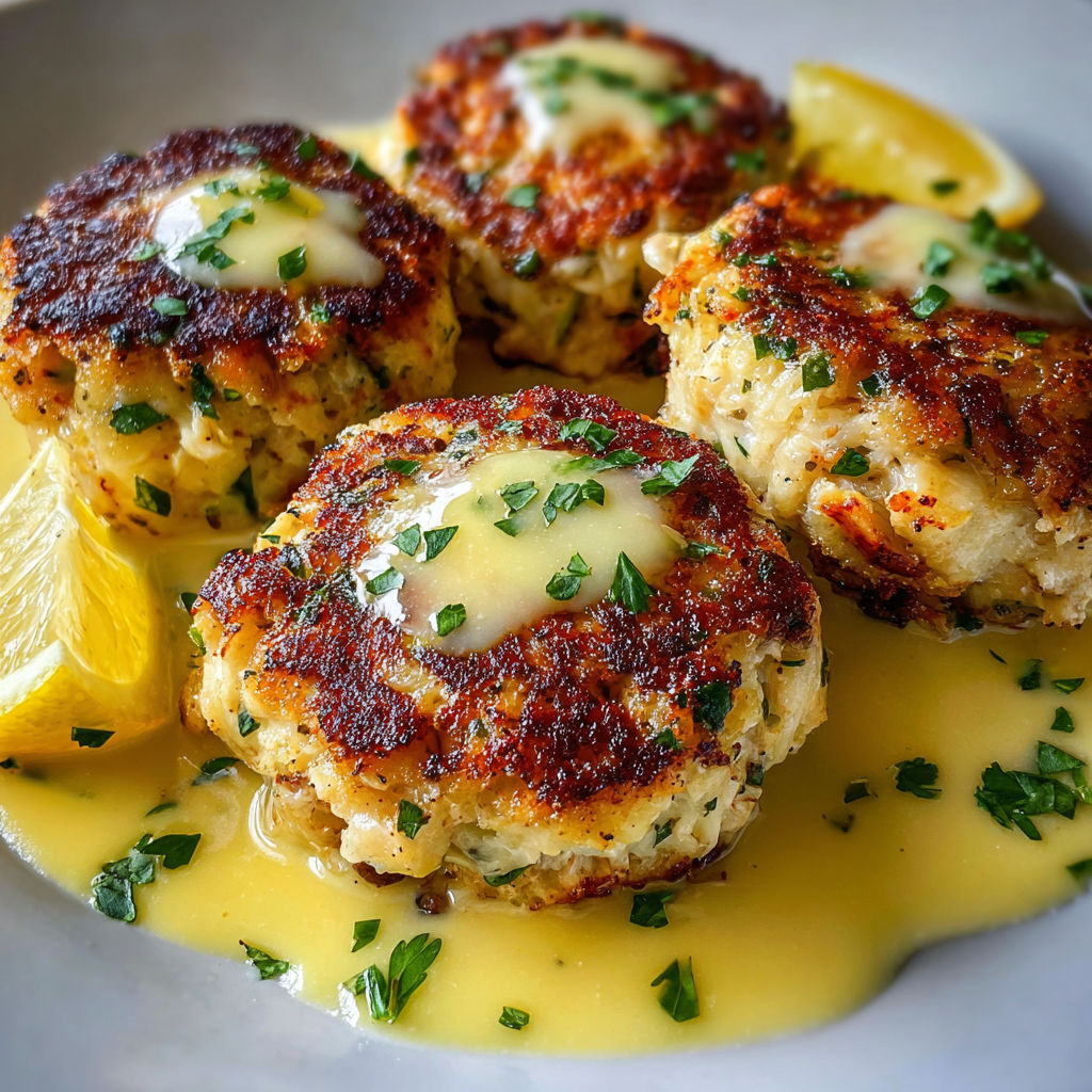 A plate of food with lemon wedges on top.