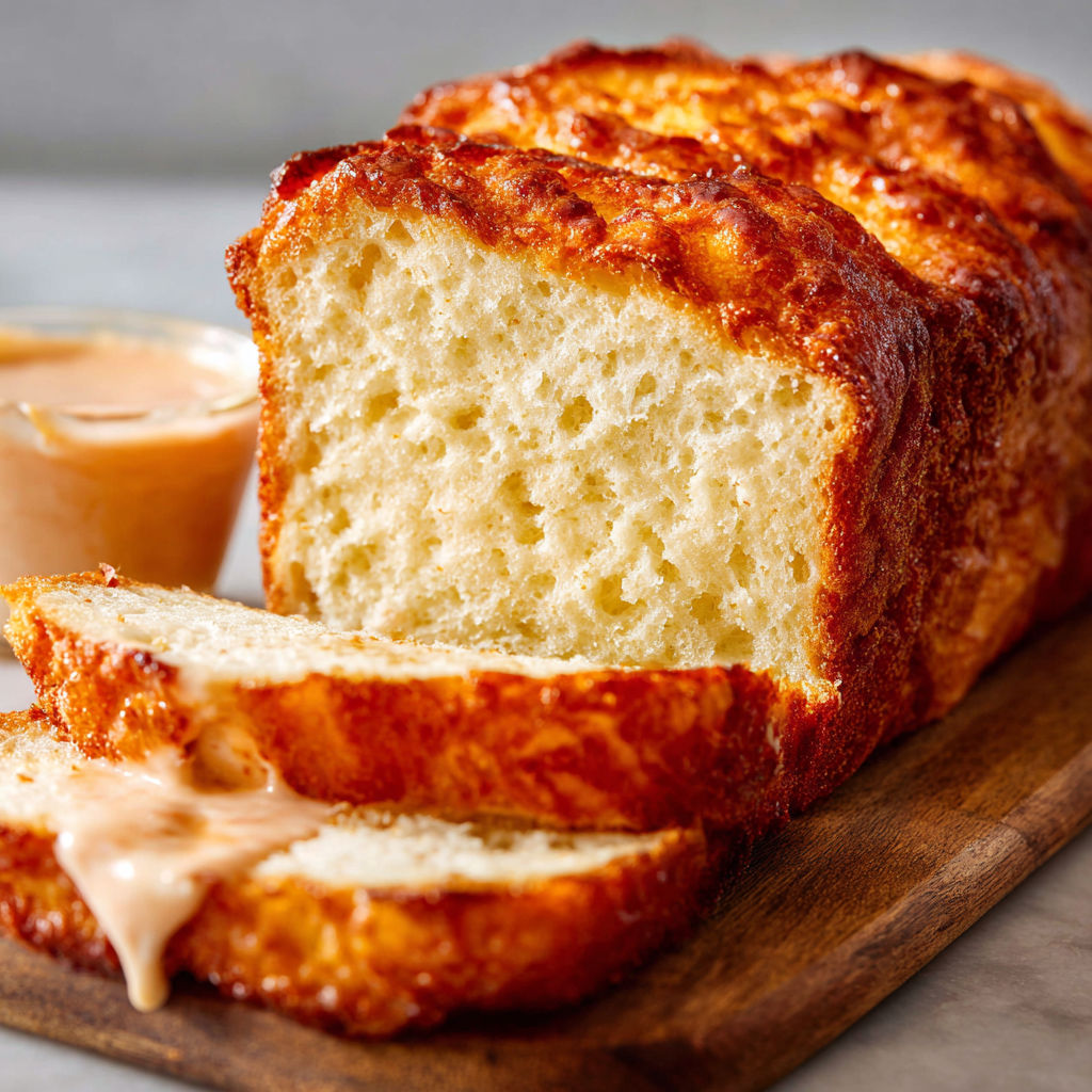 A slice of bread with a spread on it.