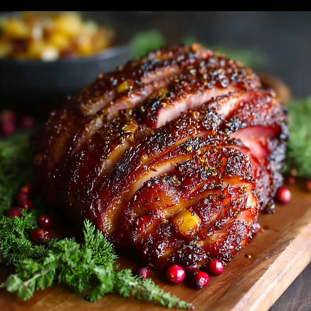 A large piece of meat with a spice rub on it.