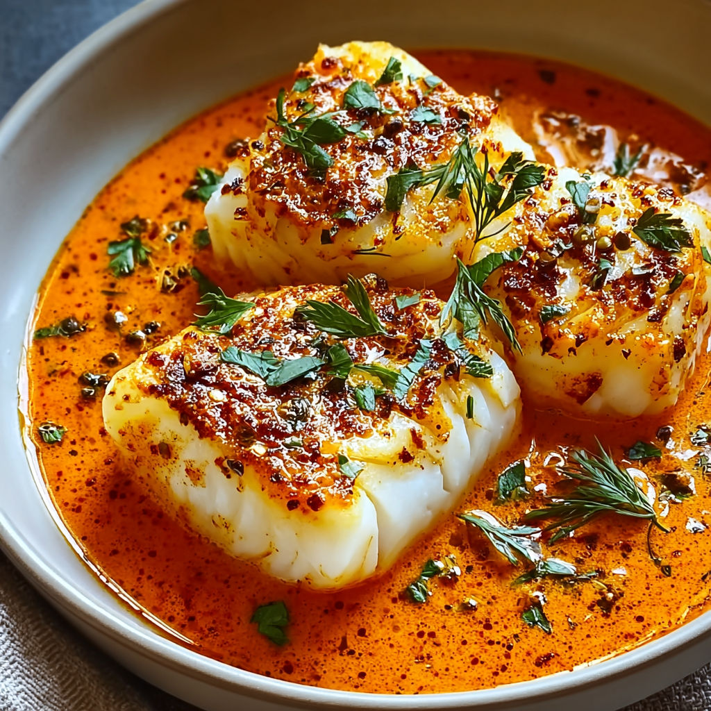 A bowl of food with a red sauce.