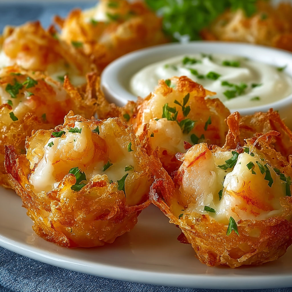 A plate of shrimp and a bowl of sauce.