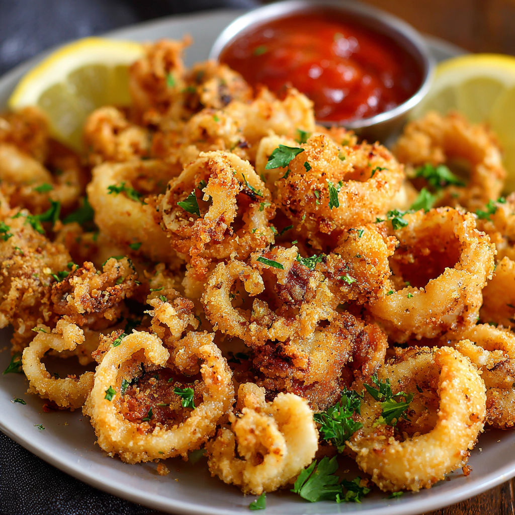 A plate of food with a lemon wedge on top.