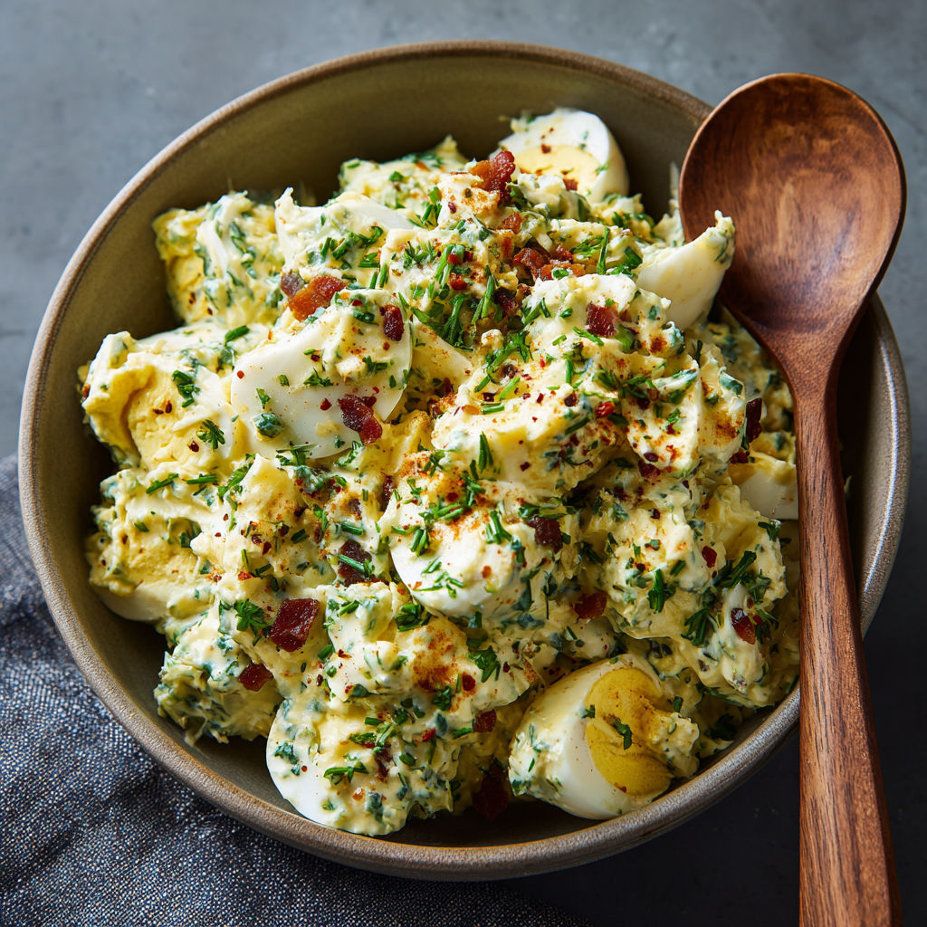 A bowl of food with a spoon in it.