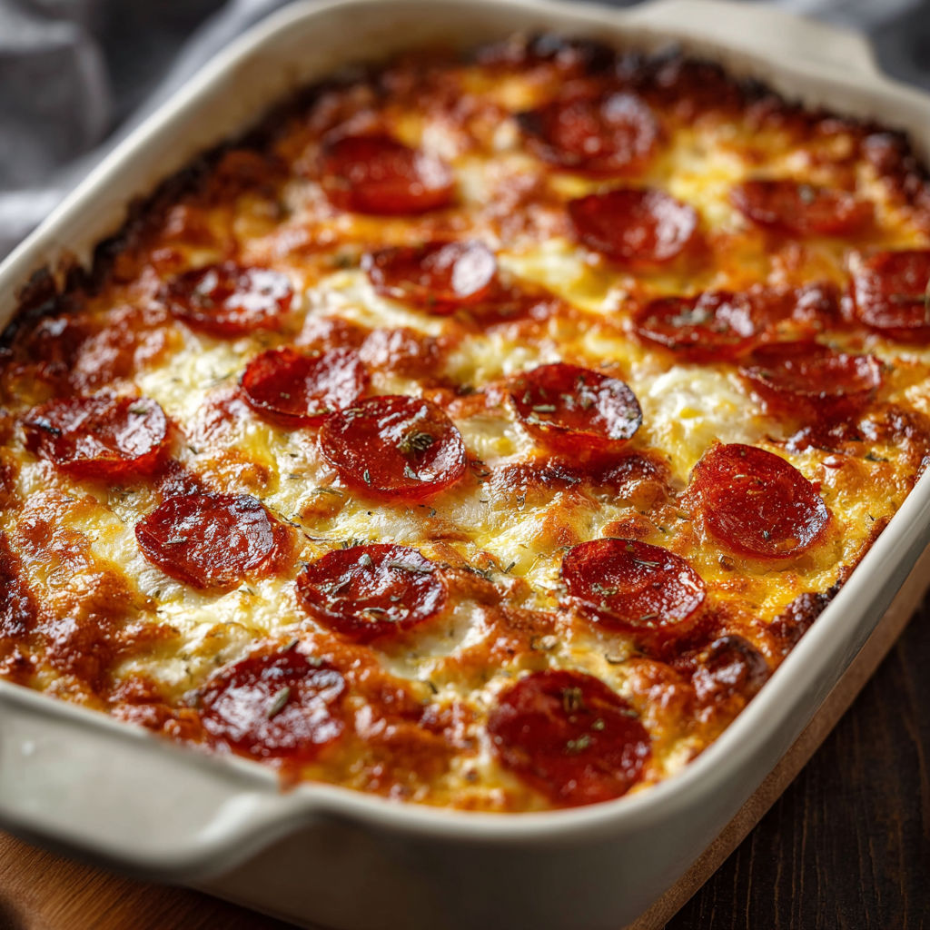 A close up of a pepperoni pizza.