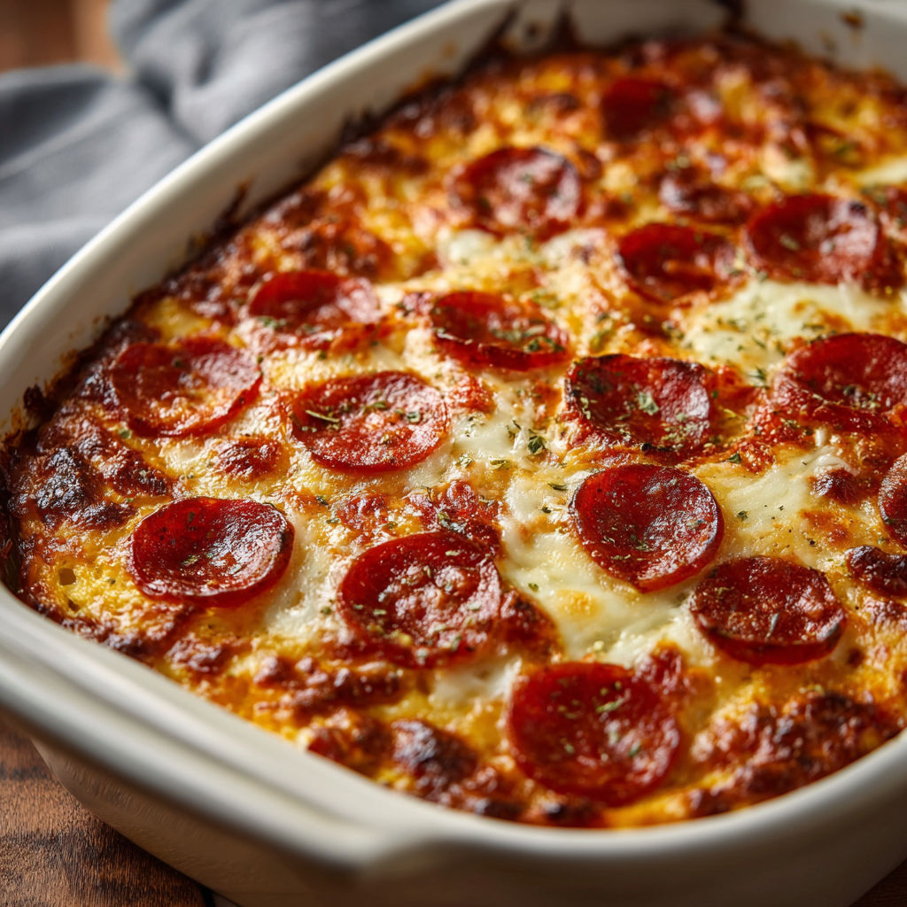 A white bowl filled with pepperoni and cheese.