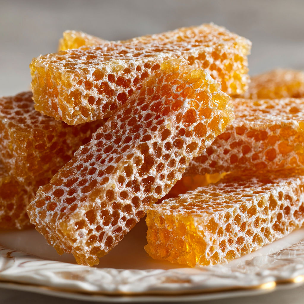 A plate of food with a yellow and brown color.