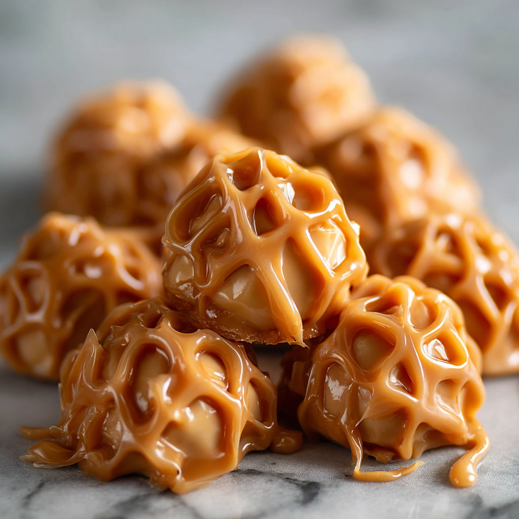 A close up of a brown dessert.