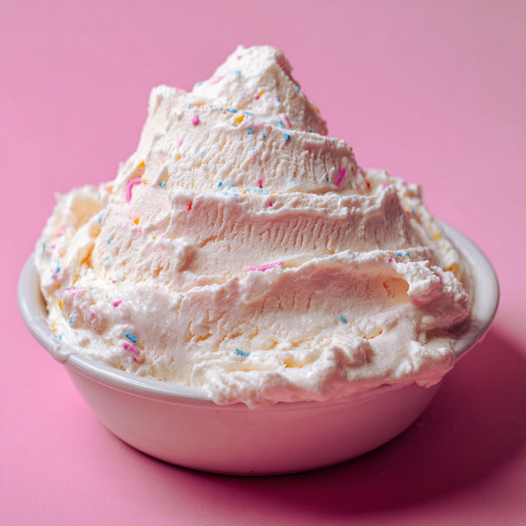 A bowl of ice cream with sprinkles on top.
