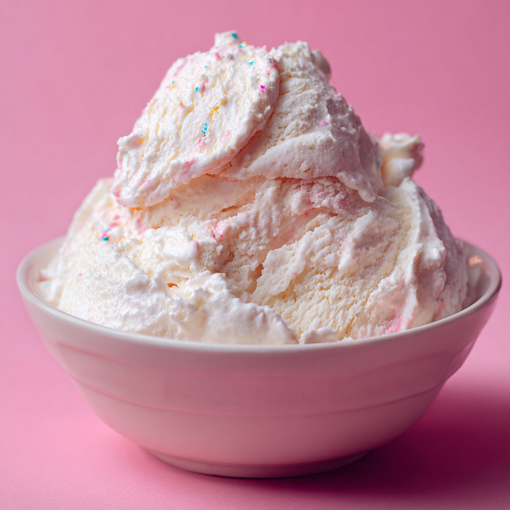 A bowl of ice cream with sprinkles.