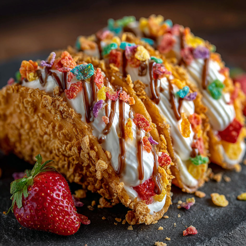 A strawberry and chocolate covered crepe.