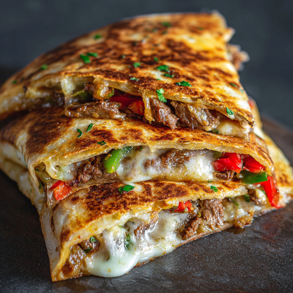 A close up of a sandwich with meat and cheese.