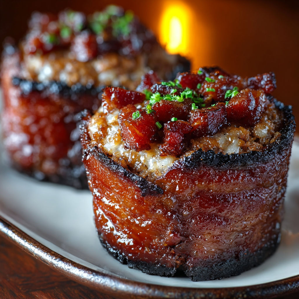 Two pieces of meat on a plate.