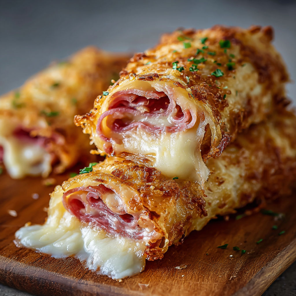 A piece of food with cheese and meat on a plate.