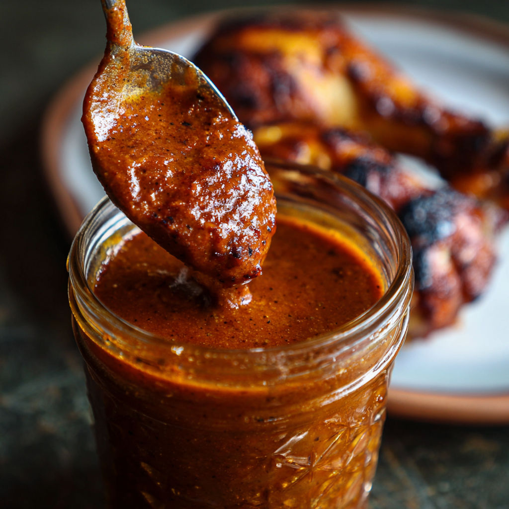 A jar of maple chipotle bbq sauce.