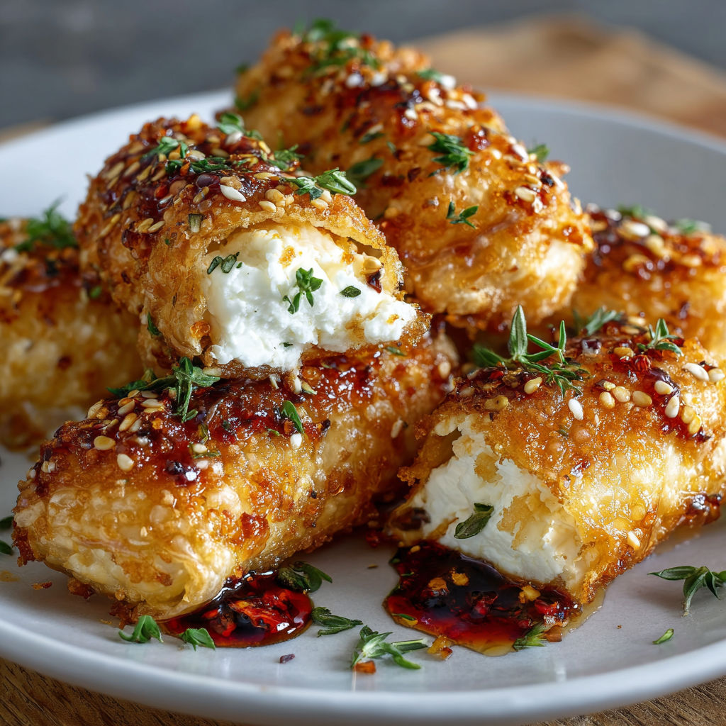 A plate of food with a sauce on it.