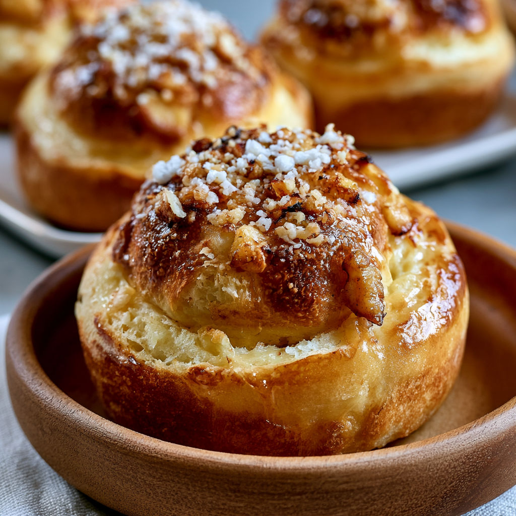 A bowl of pastries with sugar on top.