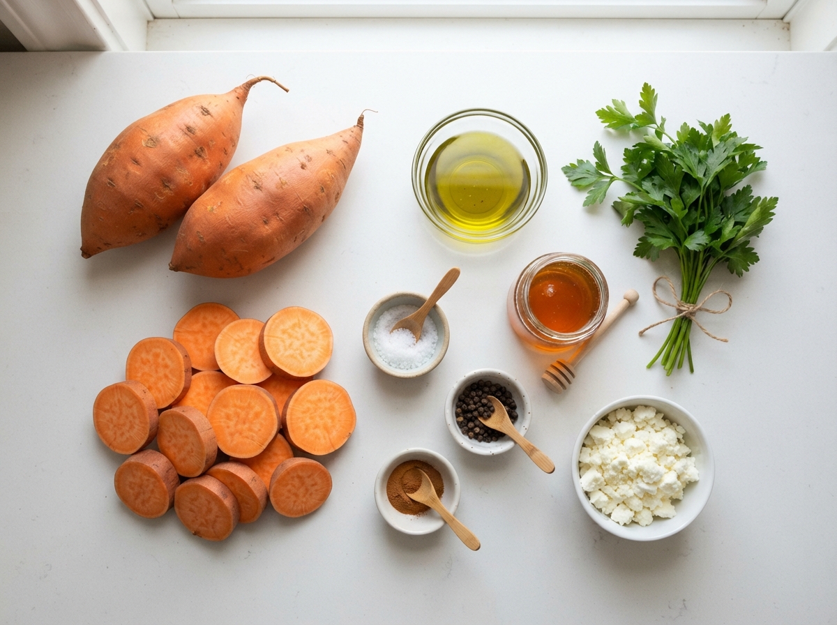 A table with various food items on it.