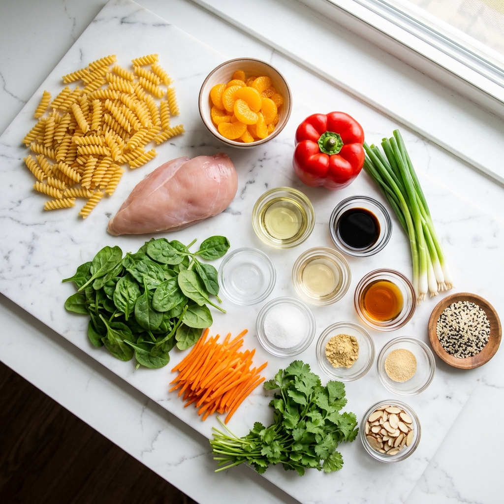 A table with a variety of foods on it.