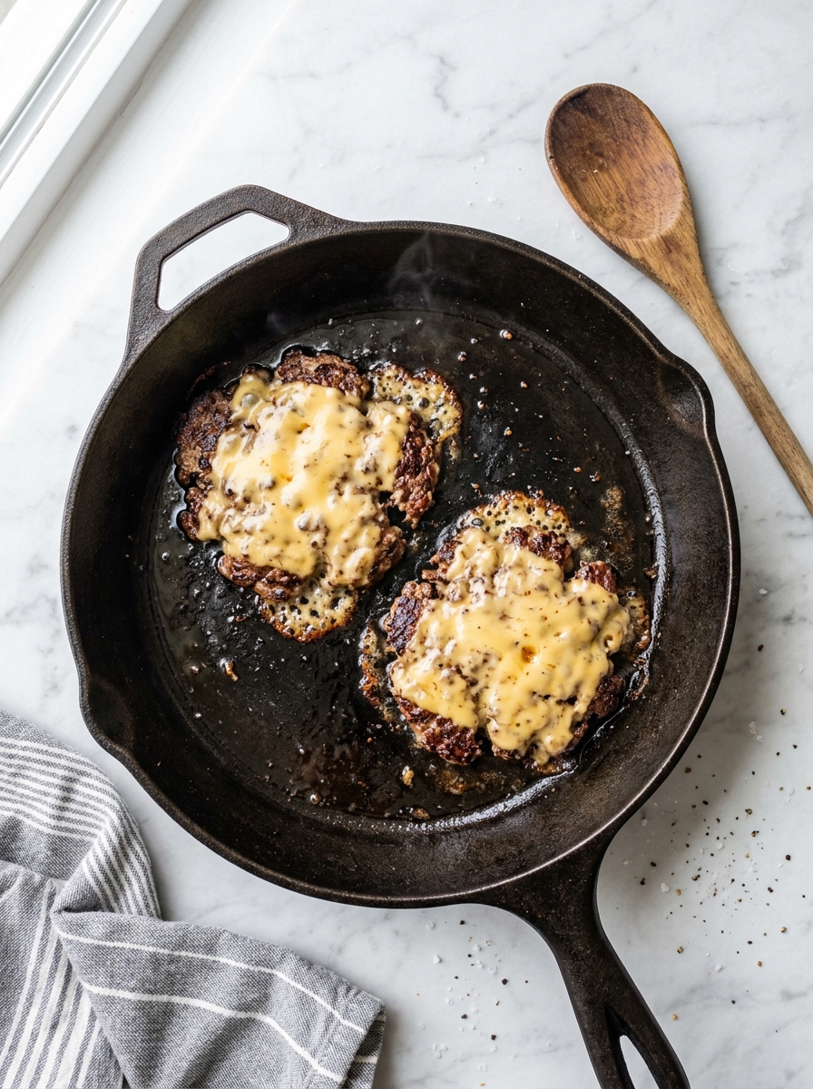 A pan of food with cheese on top.