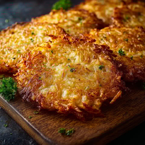 A plate of homemade McDonald's hash browns.