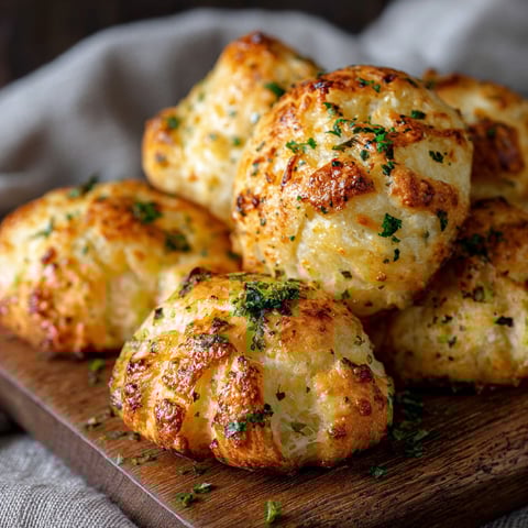 Buttery Garlic Cheese Bombs